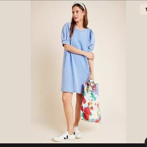 Anthropologie Saturday/Sunday Puff Sleeve  Dress